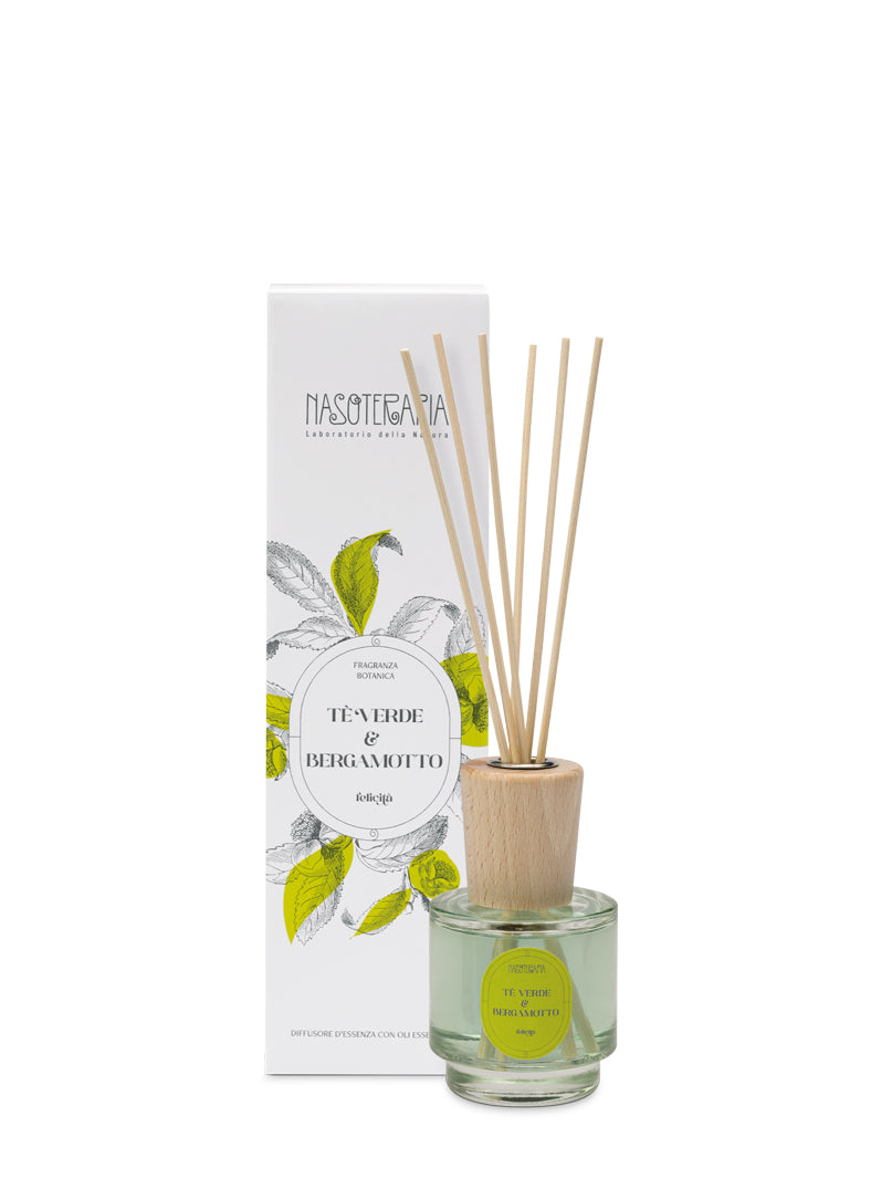 Ricarica per diffusore a bastoncini - TE VERDE E BERGAMOTTO - Nasoterapia image 0