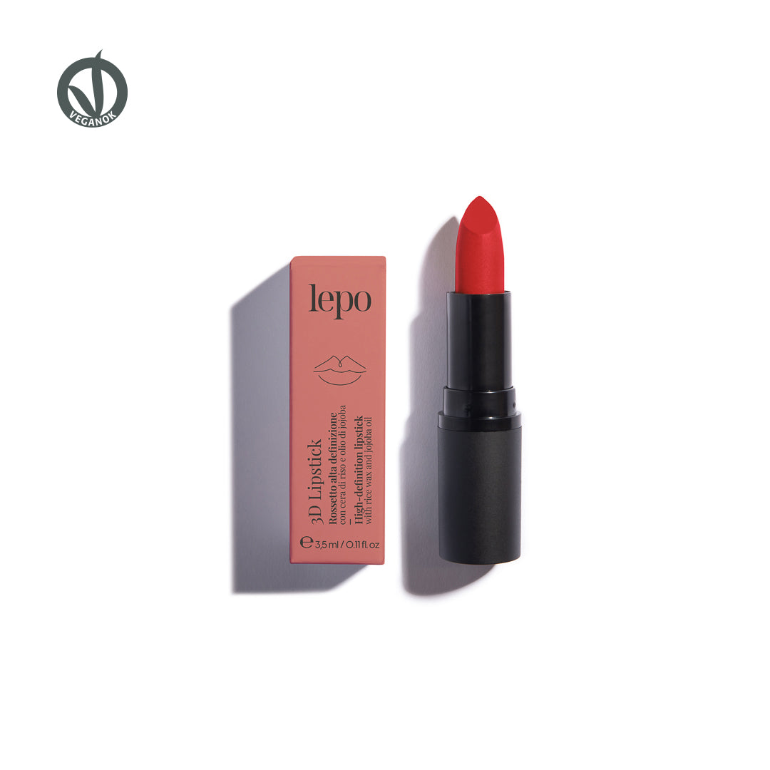 3D LIPSTICK Rossetto alta definizione con cera di riso e olio di jojoba - 111 - Rubino - Lepo image 0