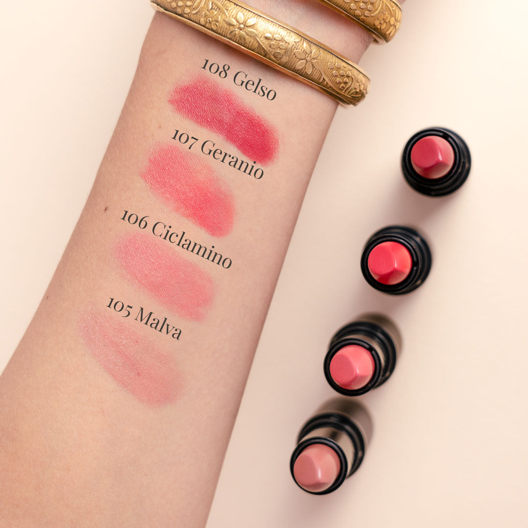 3D LIPSTICK Rossetto alta definizione con cera di riso e olio di jojoba - 107 - Geranio - Lepo image 2