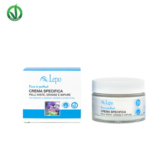 CREMA SPECIFICA con prebiotici e probiotici, bardana e amido di riso - Lepo image 0