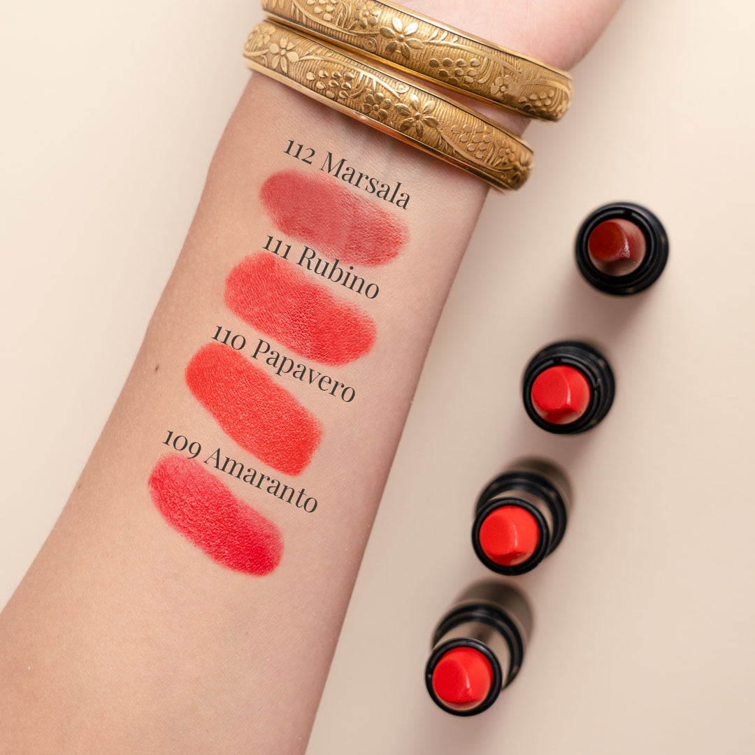 3D LIPSTICK Rossetto alta definizione con cera di riso e olio di jojoba - 107 - Geranio - Lepo image 3