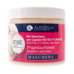 MASCHERA CAPELLI RISTRUTTURANTE PANNA E FRAGOLA - Alkemilla image 0