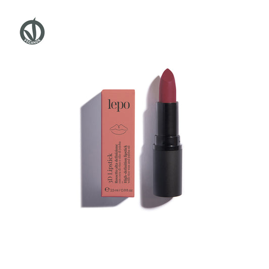 3D LIPSTICK Rossetto alta definizione con cera di riso e olio di jojoba - 112 - Marsala - Lepo image 0