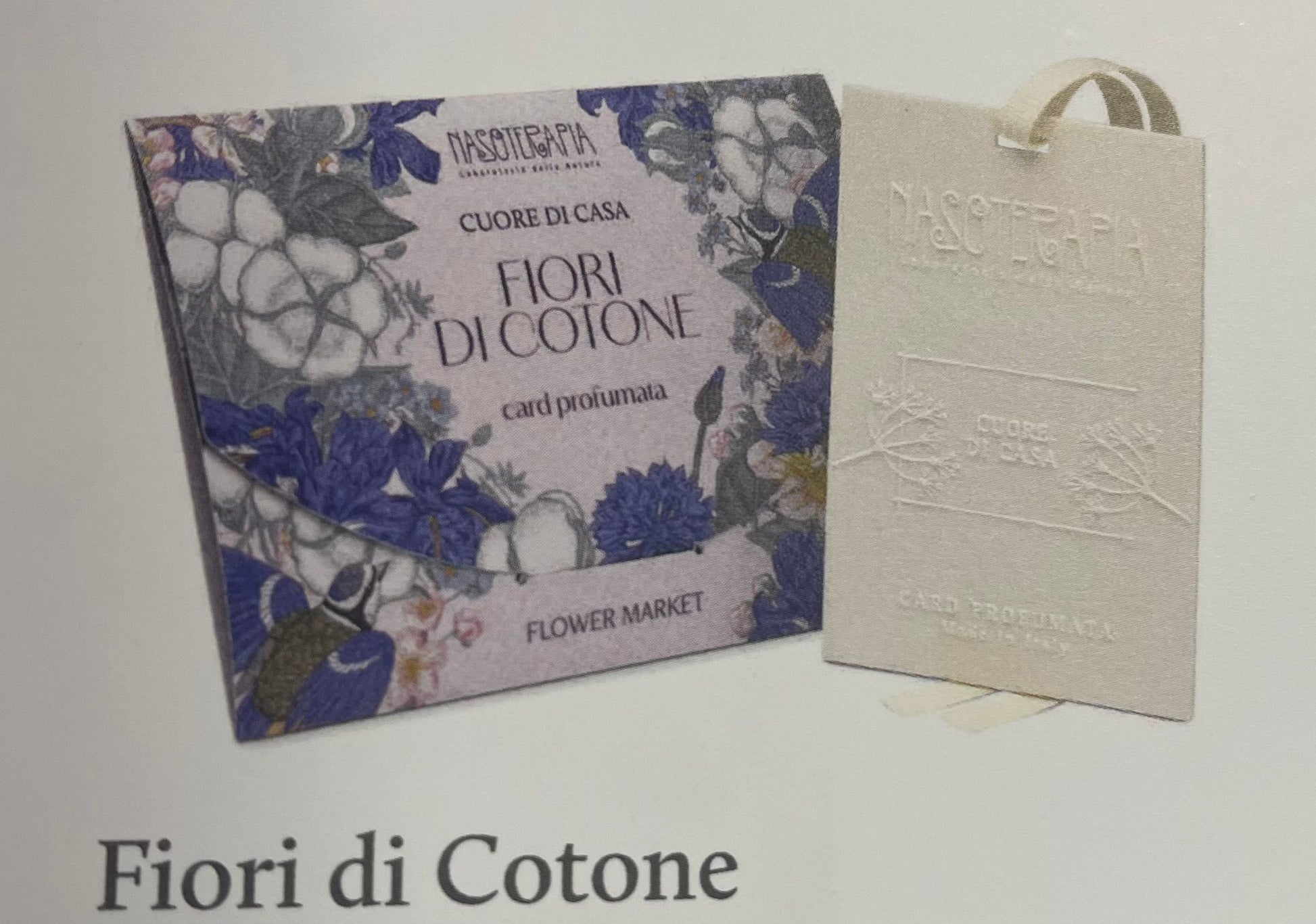 Card profumata - fiori di cotone - nasoterapia image 0