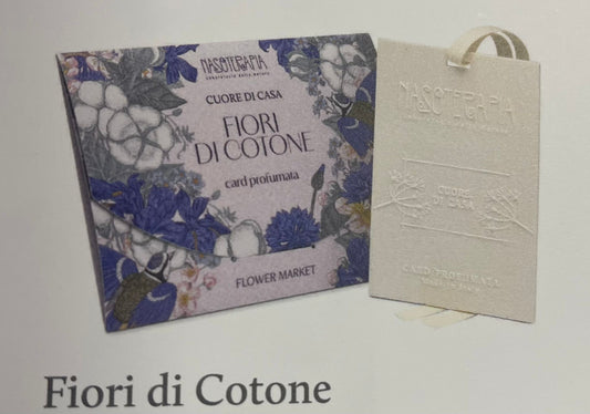 Card profumata - fiori di cotone - nasoterapia image 0