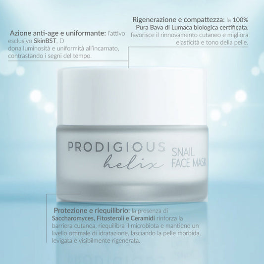 PRODIGIOUS HELIX SNAIL FACE MASK
Maschera viso uniformante
