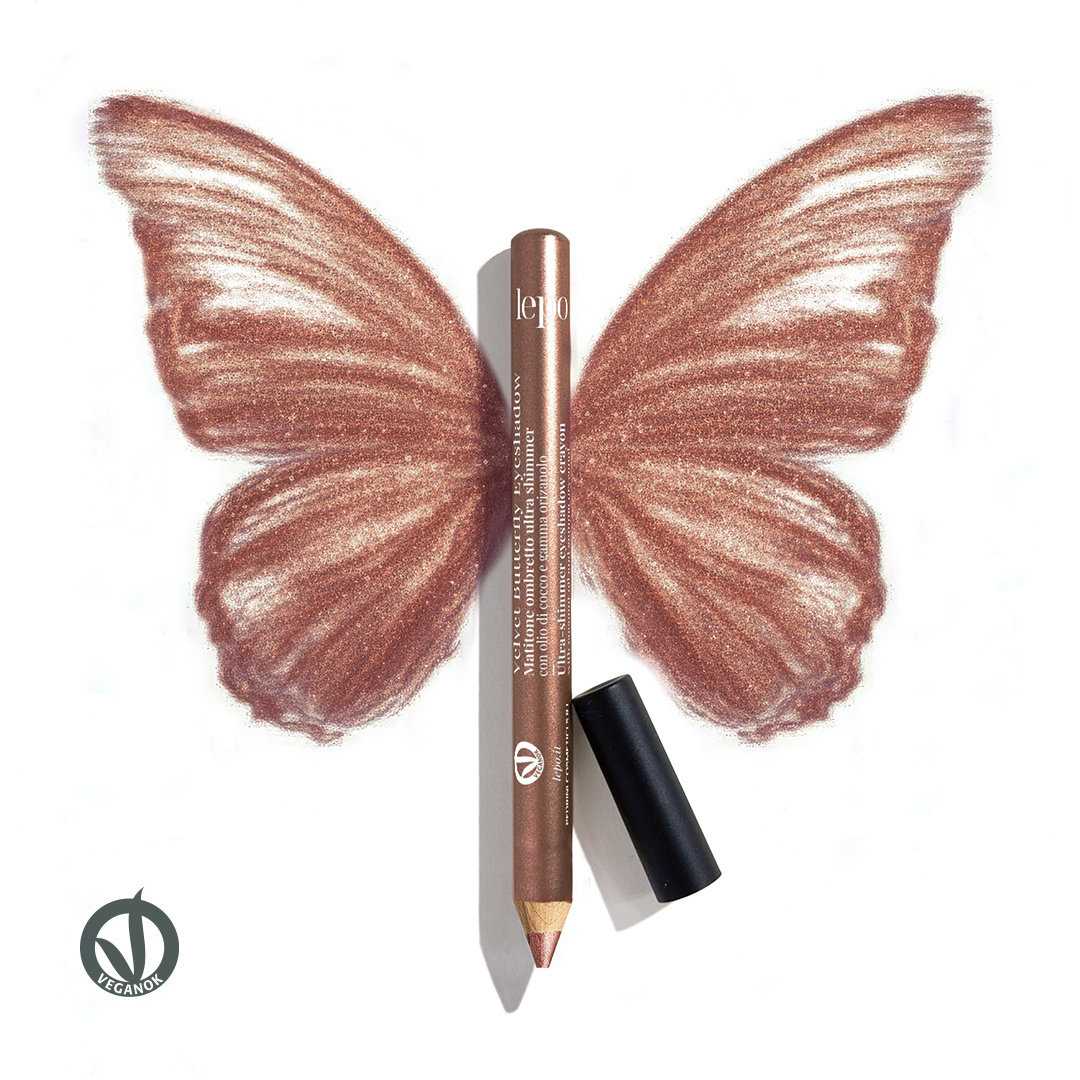 VELVET BUTTERFLY EYESHADOW Matitone ombretto ultra shimmer con olio di cocco e gamma orizanolo RAME