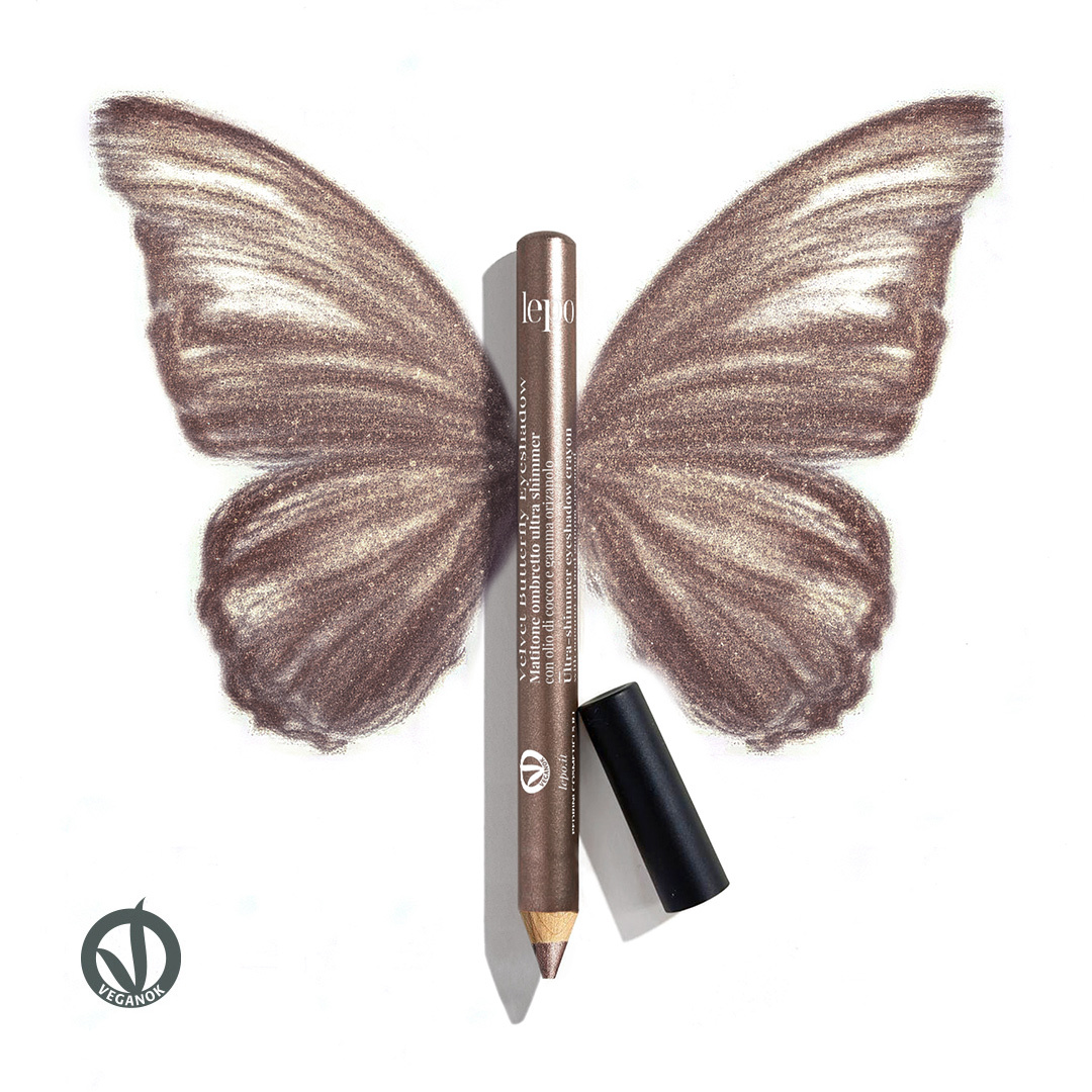 VELVET BUTTERFLY EYESHADOW Matitone ombretto ultra shimmer con olio di cocco e gamma orizanolo BRONZO