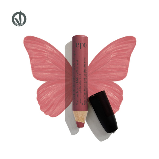 VELVET BUTTERFLY CHEEK&LIPS Matitone blush e labbra effetto mat con cere vegetali e vitamina E TULIPANO