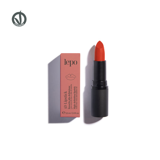 3D LIPSTICK Rossetto alta definizione con cera di riso e olio di jojoba - 110 - Papavero - Lepo image 0