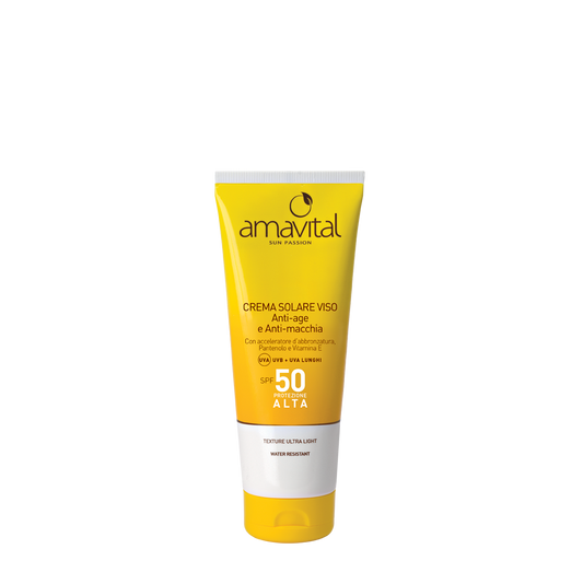 CREMA SOLARE VISO – SPF 50 ANTI-AGE E ANTI-MACCHIA - Oficine Clemàn image 0